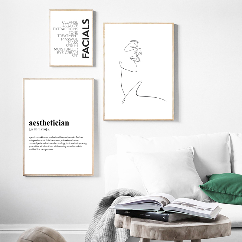 Aesthetician Definition Canvas - Skincare Quote 评论和价格