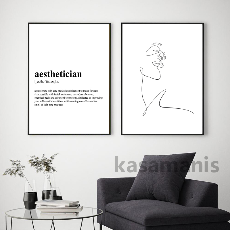 Aesthetician Definition Canvas - Skincare Quote 评论和价格