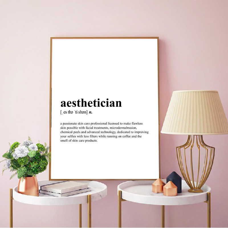 Aesthetician Definition Canvas - Skincare Quote 评论和价格
